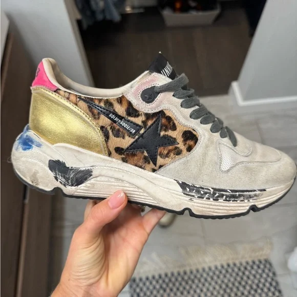 Golden Goose Women's Leopard Print Sneakers - Picture 3 of 7